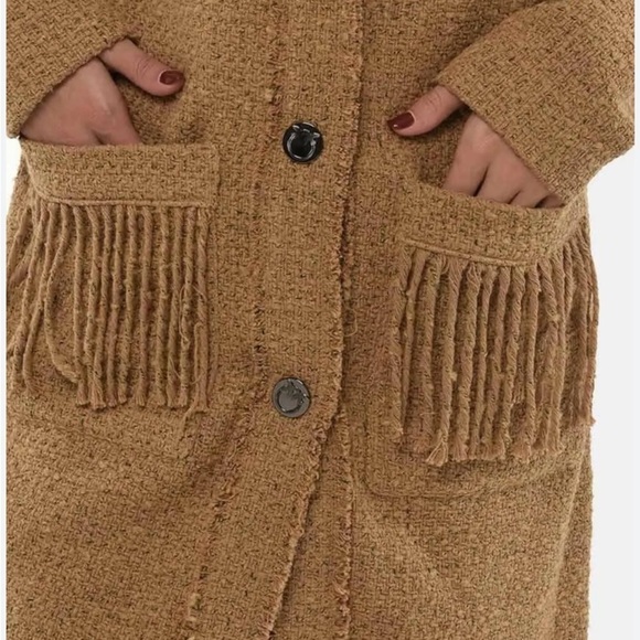 NWT Pinko Ancasti Tweed Boucle Overcoat in Italian size 40 (US S/4) - Picture 9 of 16